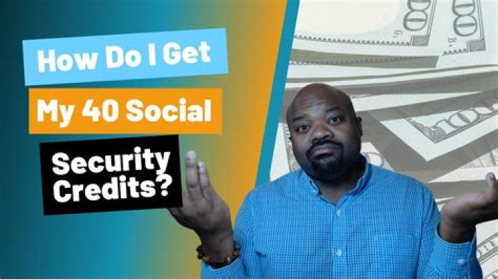 How many Social Security credits can you earn per year?