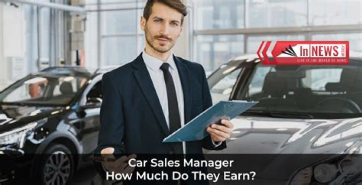 How much does a car sales manager earn UK?