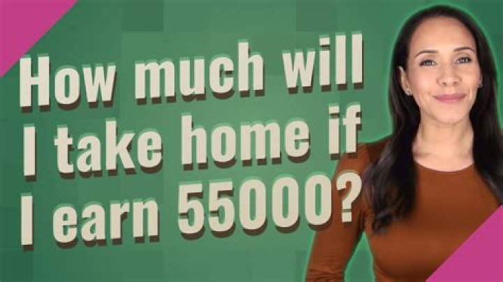 How much is 55000 Take home a month?