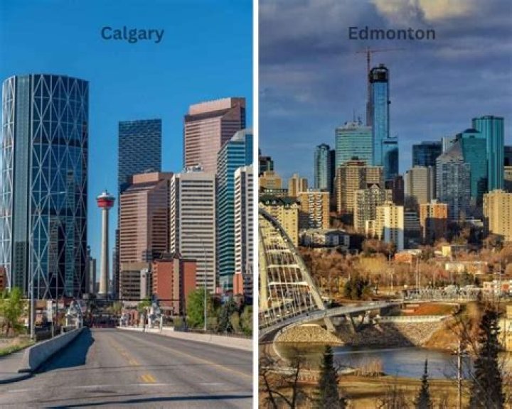 Is Calgary or Edmonton bigger area?