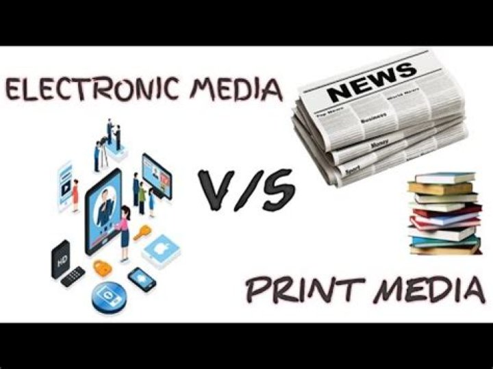 Is newspaper an electronic media?