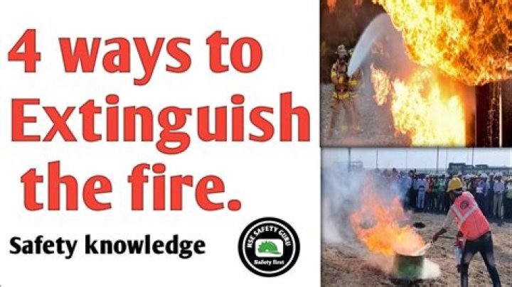 What is the first thing firefighters do to extinguish fire?