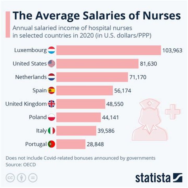 What is the salary of a fully trained nurse?