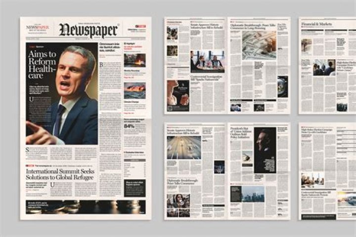 What type of news is normally found on the first page of the newspaper?