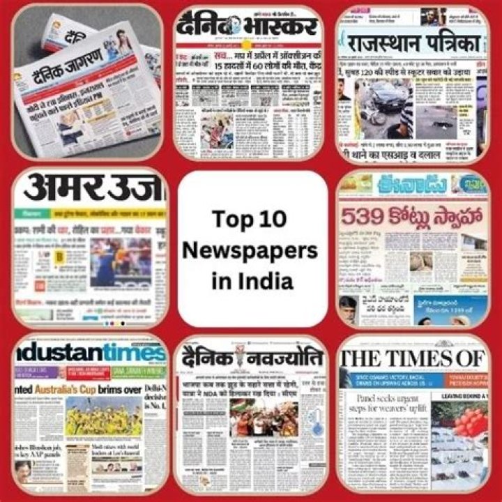 Which state published most number of newspapers in India?