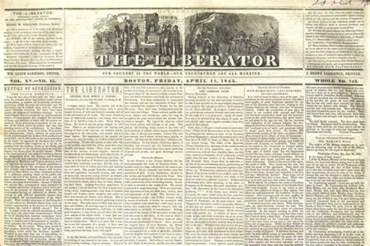 Who edited the abolitionist newspaper?