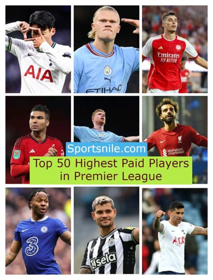 Who is the highest paid player in England Premier League?