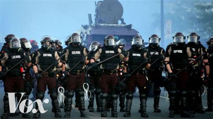 Why do the police look like soldiers?